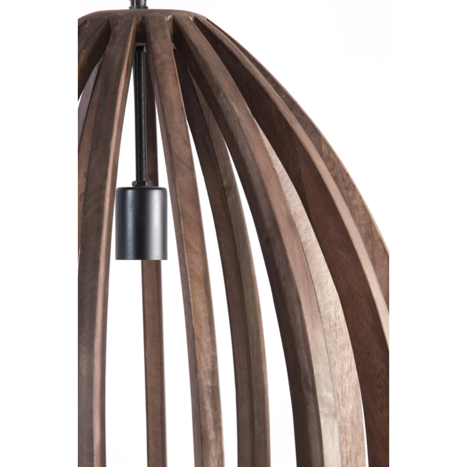 Light&Living Hanglamp Haranka | Hout | Chocolade Bruin | H56 x D47 cm