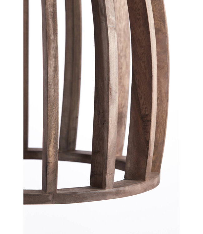 Light&Living Hanglamp Haranka | Hout | Chocolade Bruin | H56 x D47 cm