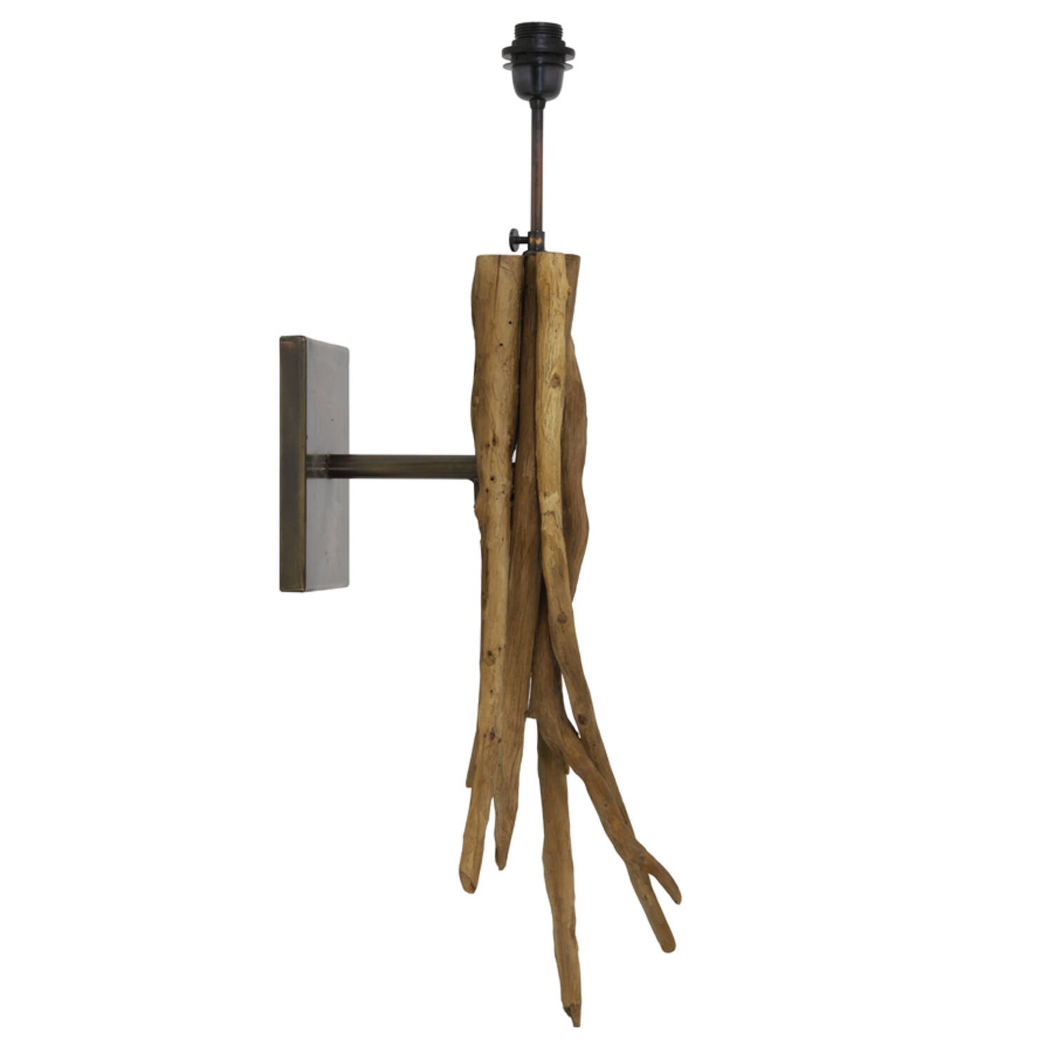 Light&Living Wandlamp Bluma | Bruin | H70 x B18 x D25 cm