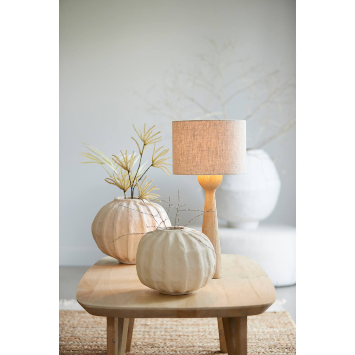 Light&Living Lampenkap | Cilinder | Naturel | Verschillende Maten