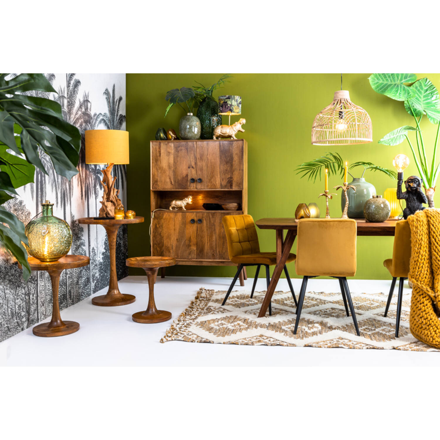 Light&Living Lampenvoet Arbanasi | Hout | H63 x D30 cm