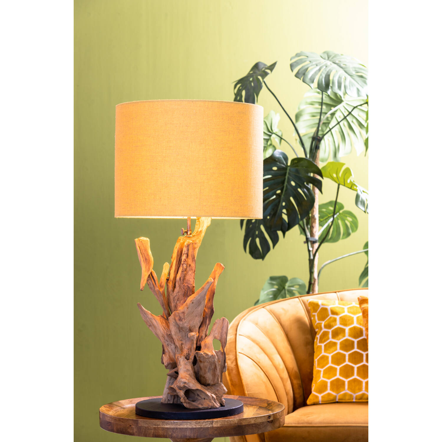 Light&Living Lampenvoet Arbanasi | Hout | H63 x D30 cm