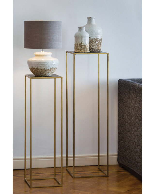 Light&Living Lampenkap Cilinder | Dark Linen | Verschillende Maten