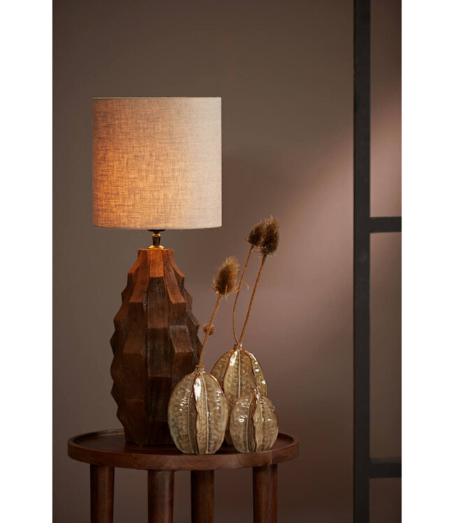 Light&Living Lampenkap Cilinder | Dark Linen | Verschillende Maten