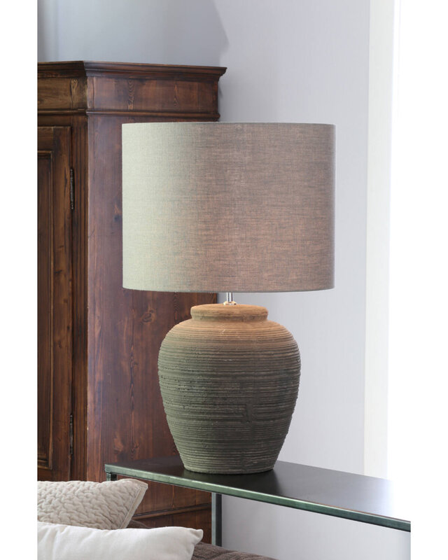 Light&Living Lampenkap Cilinder | Dark Linen | Verschillende Maten