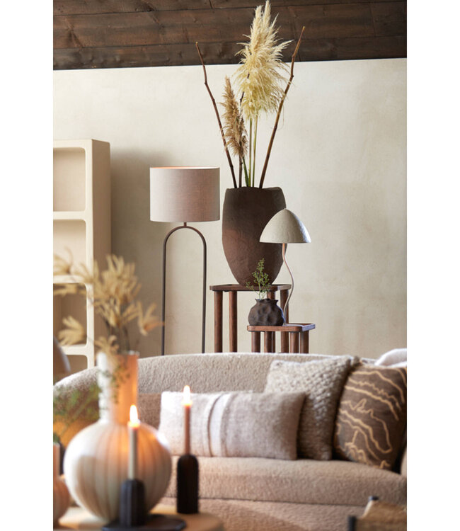 Light&Living Lampenkap Cilinder | Dark Linen | Verschillende Maten