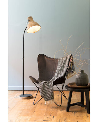 Light&Living Vloerlamp Imbert | Hout | Bruin | H129 x B47 x D29 cm
