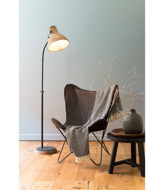 Light&Living Vloerlamp Imbert | Hout | Bruin | H129 x B47 x D29 cm