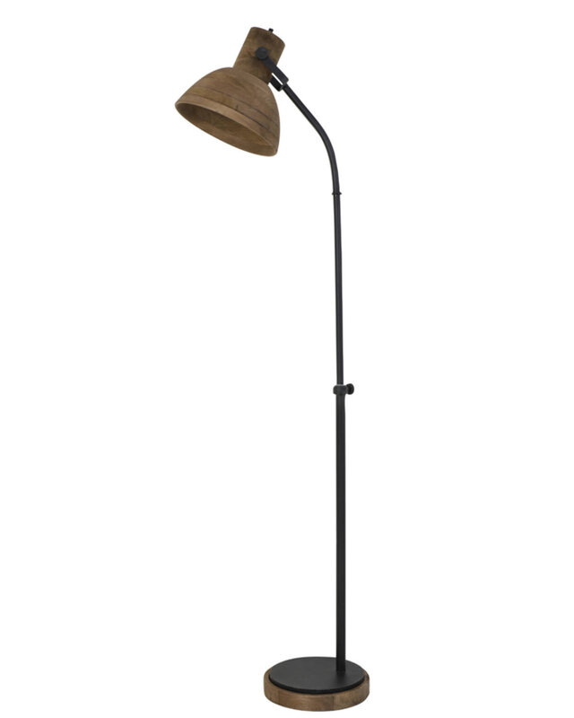 Light&Living Vloerlamp Imbert | Hout | Bruin | H129 x B47 x D29 cm