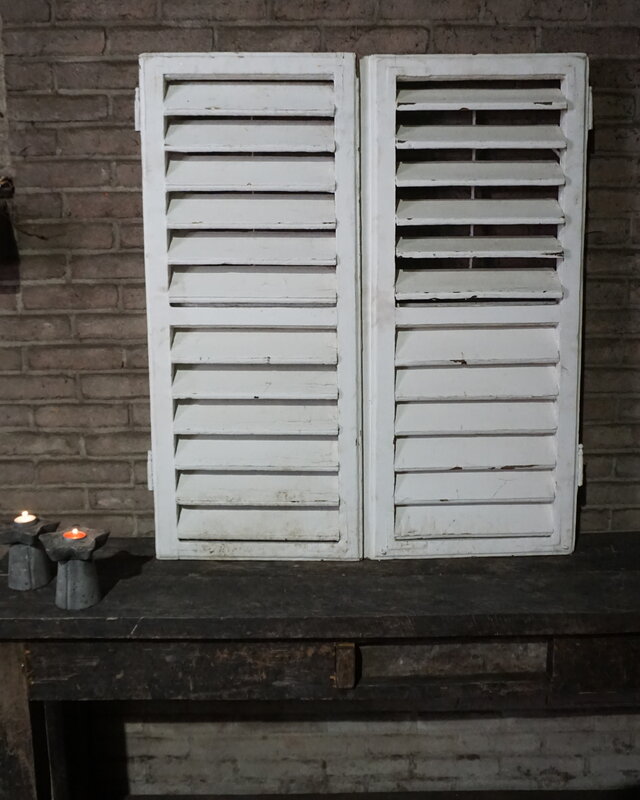 Rene Houtman Oude Franse Luiken | Wit | Set Van 2 | H100 x B88 cm