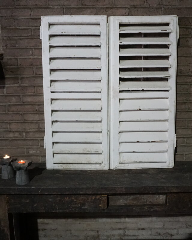 Rene Houtman Oude Franse Luiken | Wit | Set Van 2 | H100 x B88 cm