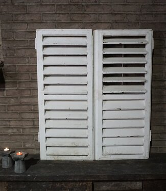 Rene Houtman Oude Franse Luiken | Wit | Set Van 2 | H100 x B88 cm
