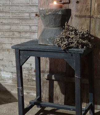 Rene Houtman Houten Bijzettafel | Zwart | H63 x B57 x D39 cm