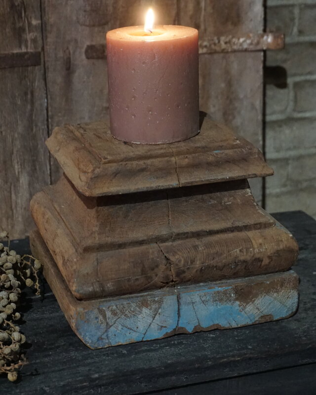 Rene Houtman Unieke Poer | Oud Hout | Nr 1 | H18 x B26 x D26 cm