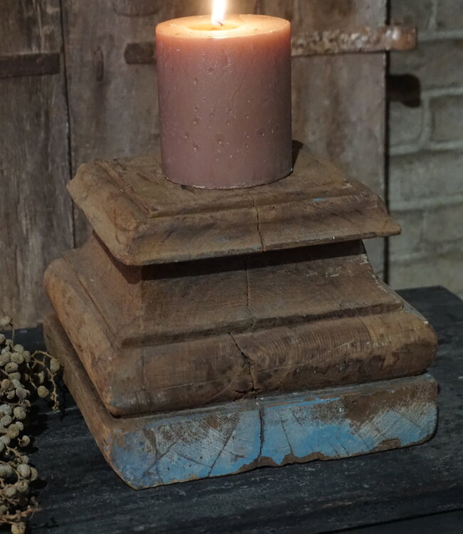 Rene Houtman Unieke Poer | Oud Hout | Nr 1 | H18 x B26 x D26 cm