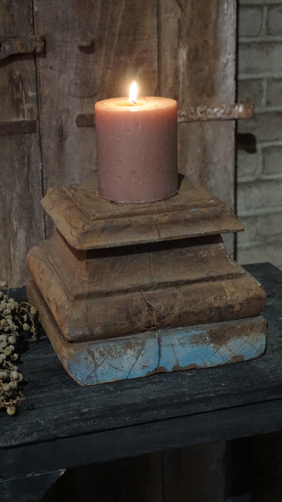 Rene Houtman Unieke Poer | Oud Hout | Nr 1 | H18 x B26 x D26 cm