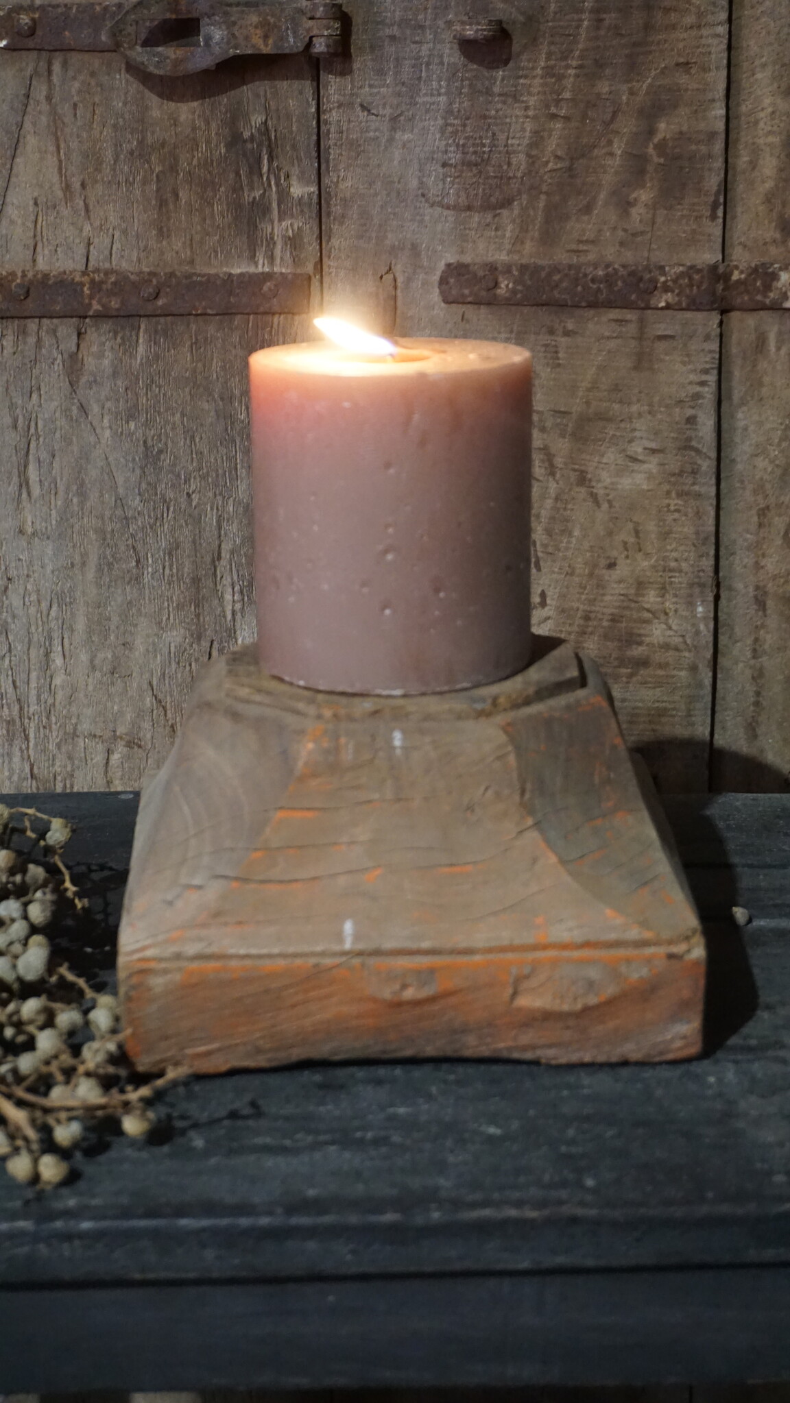 Rene Houtman Oud Houten Poer | Nr 1 | H12 x B20 x D20 cm
