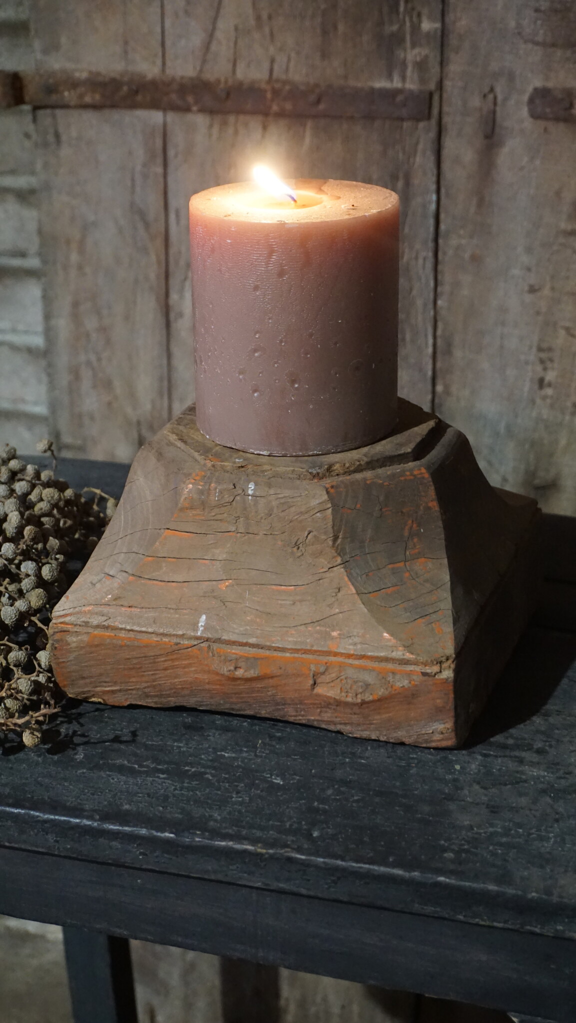 Rene Houtman Oud Houten Poer | Nr 1 | H12 x B20 x D20 cm