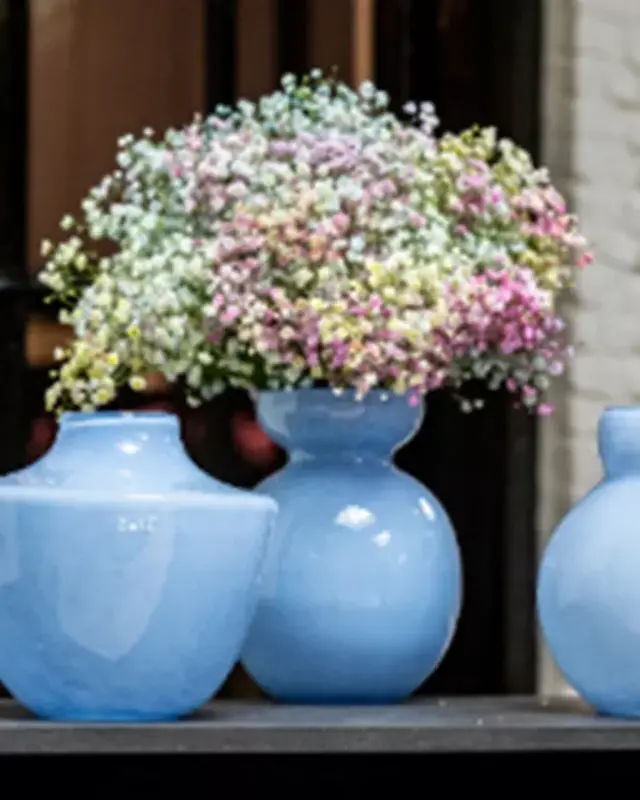 DutZ Vaas Tsjutka | Babyblauw | H26 x D19 cm