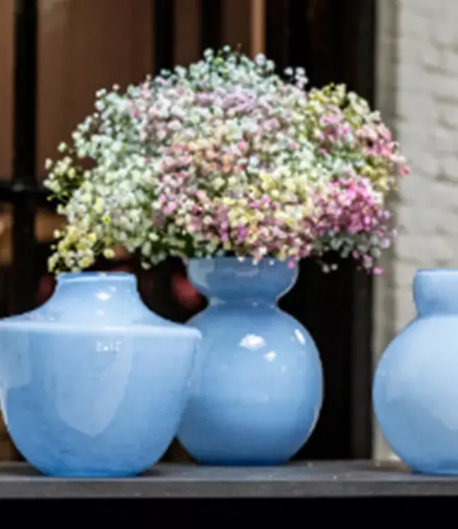 DutZ Vaas Tsjutka | Babyblauw | H26 x D19 cm