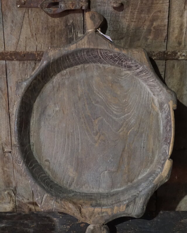 Aura Peeperkorn Unieke Houten Chapati Schaal | Nr 2 | H6 x D55 cm
