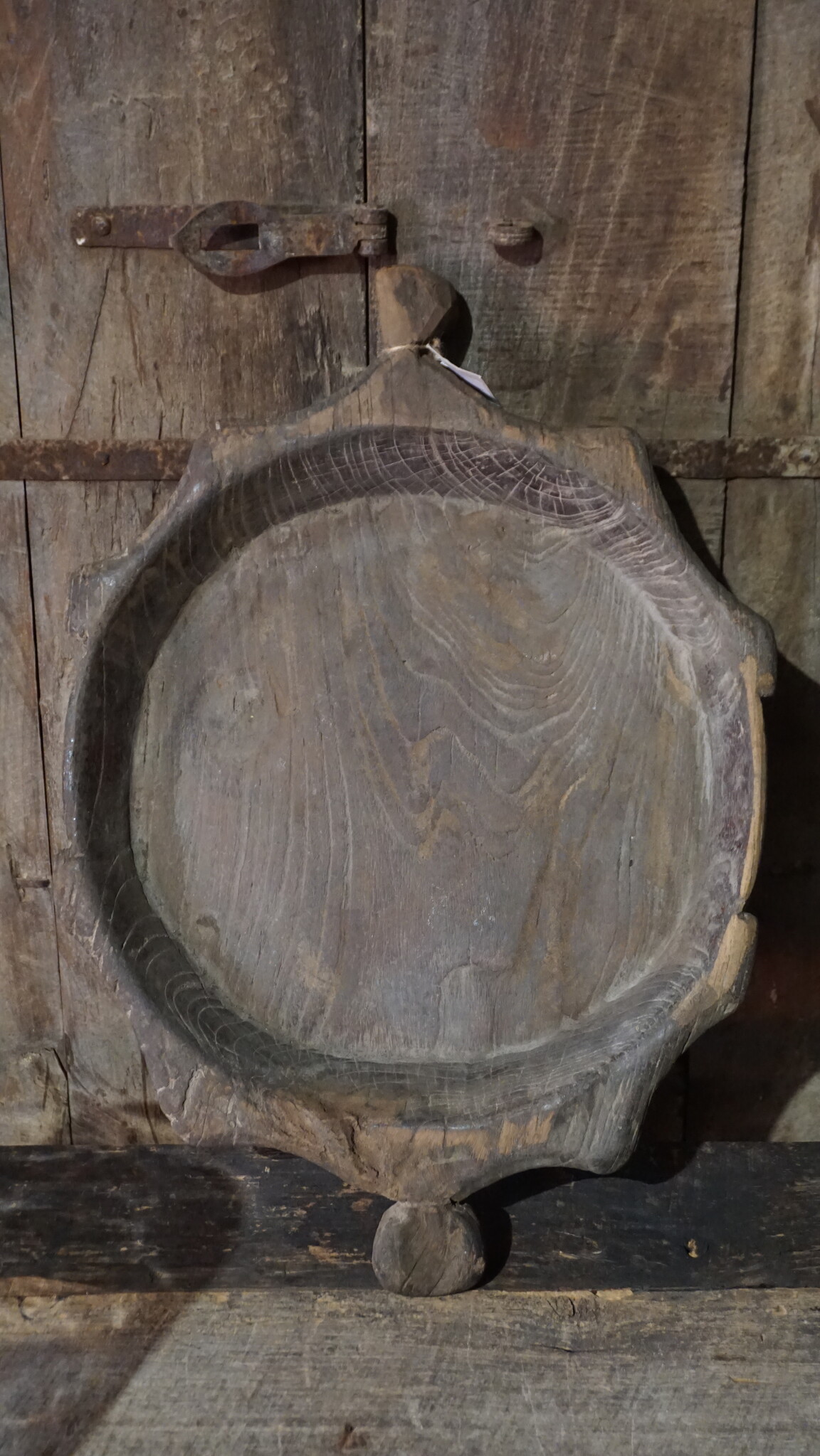 Aura Peeperkorn Unieke Houten Chapati Schaal | Nr 2 | H6 x D55 cm