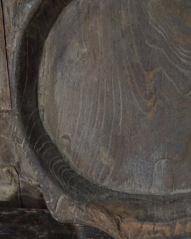 Aura Peeperkorn Unieke Houten Chapati Schaal | Nr 2 | H6 x D55 cm