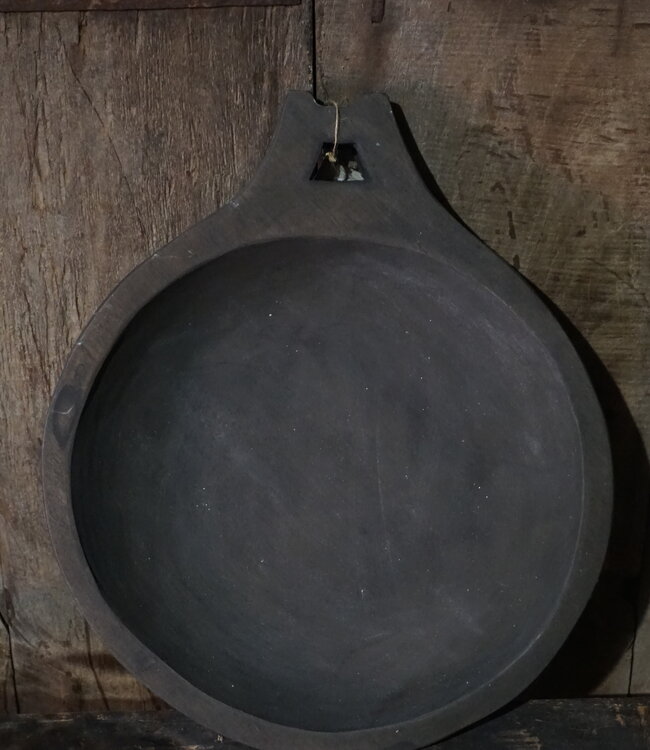 Rene Houtman Uniek Houten Ornament | Grijs | H5 x D35 cm