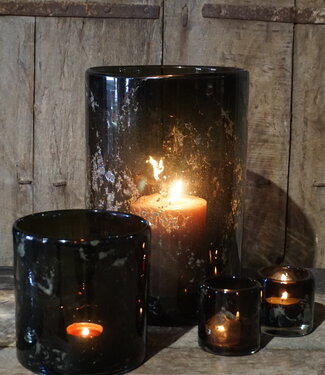 Rene Houtman Windlicht | Glas | Chocolate | H30 x D20 cm
