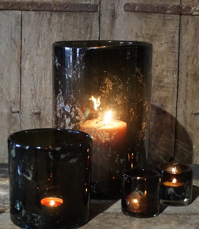 Rene Houtman Windlicht | Glas | Chocolate | H30 x D20 cm