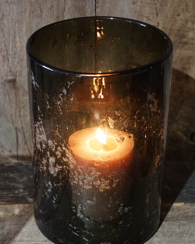 Rene Houtman Windlicht | Chocolate | H30 x D20 cm | Puur Wonen Sophie