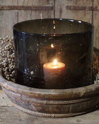 Rene Houtman Windlicht | Chocolate | H35 x D35 cm | Puur Wonen