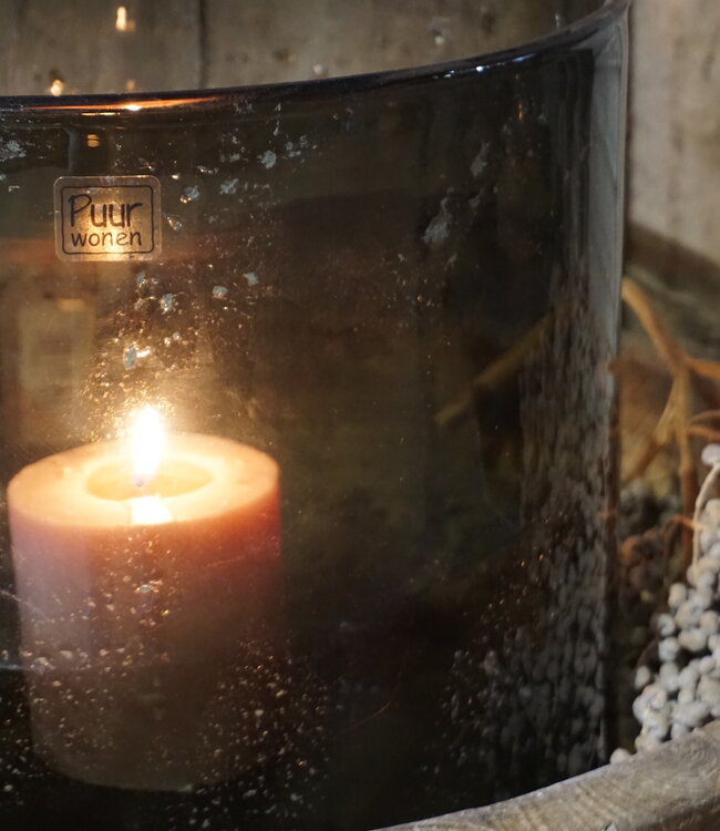 Rene Houtman Windlicht | Chocolate | H35 x D35 cm | Puur Wonen Sophie