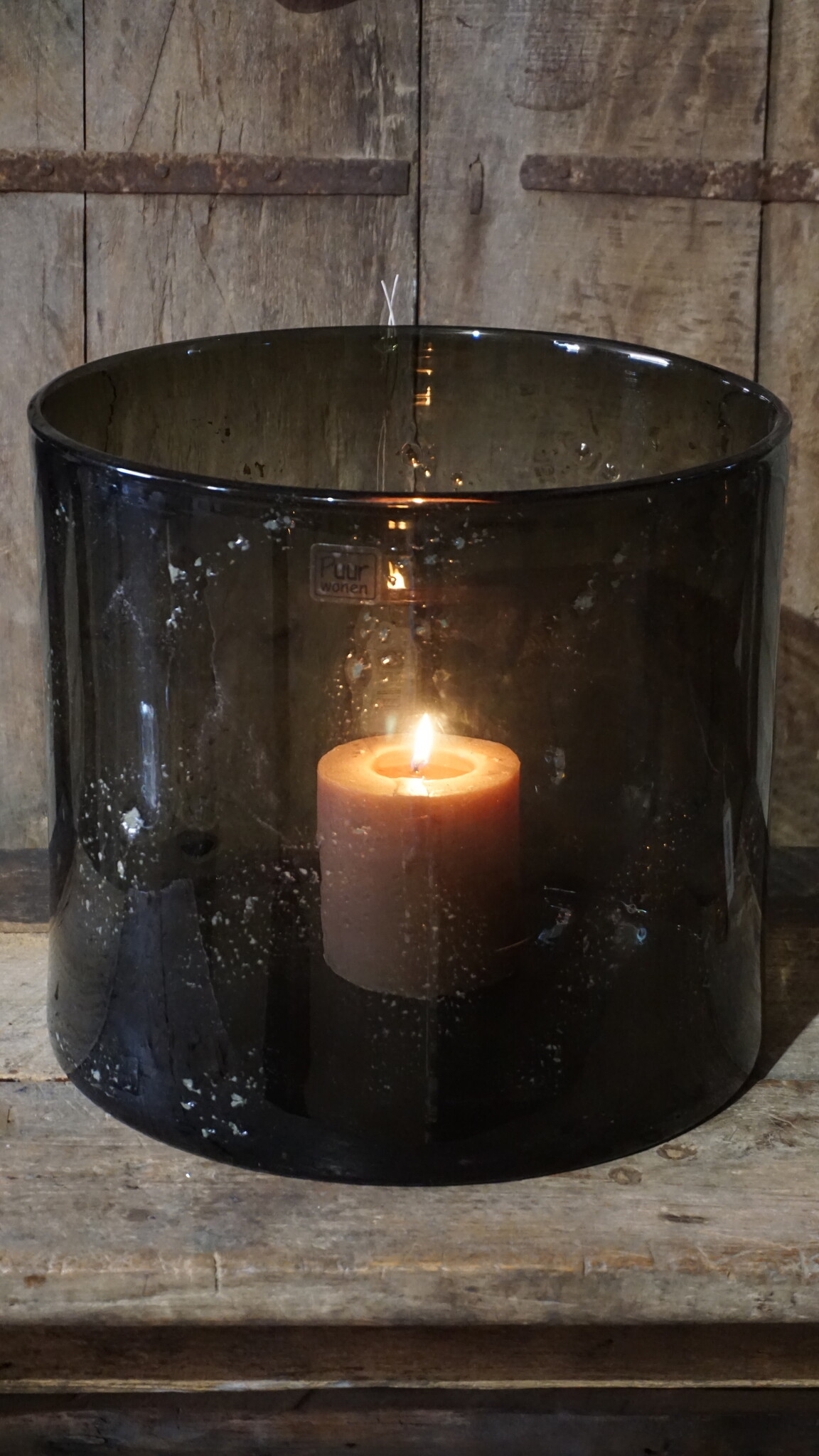 Rene Houtman Windlicht | Chocolate | H35 x D35 cm | Puur Wonen Sophie