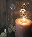 Rene Houtman Windlicht | Glas | Metaalsnippers | H30 x D20 cm