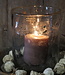 Rene Houtman Windlicht | Glas | Metaalsnippers | H25 x D20 cm