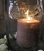 Rene Houtman Windlicht | Glas | Metaalsnippers | H25 x D20 cm
