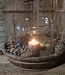 Rene Houtman Windlicht | Glas | Metaalsnippers | H35 x D35 cm