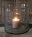 Rene Houtman Windlicht | Glas | Metaalsnippers | H35 x D35 cm
