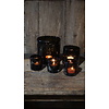 Windlicht | Glas | Chocolate | H7 x D7 cm | Puur Wonen Sophie
