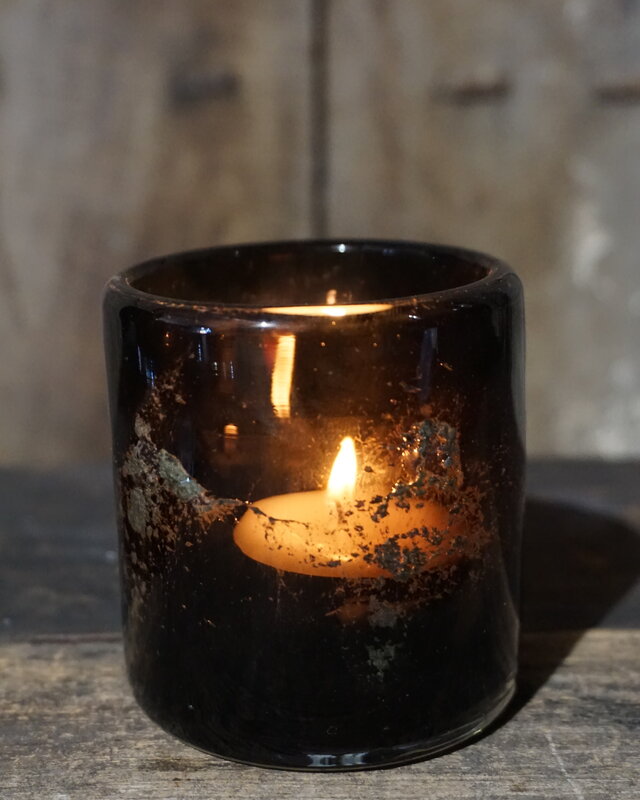 Rene Houtman Windlicht | Glas | Chocolate | H7 x D7 cm | Puur Wonen Sophie