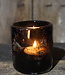 Rene Houtman Windlicht | Glas | Chocolate | H7 x D7 cm