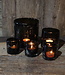 Rene Houtman Windlicht | Glas | Chocolate | H10 x D10 cm