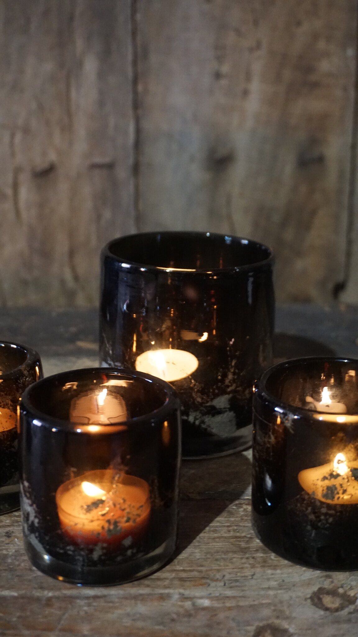 Rene Houtman Windlicht | Glas | Chocolate | H10 x D10 cm | Puur Wonen Sophie