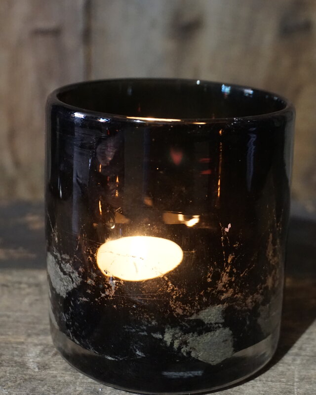 Rene Houtman Windlicht | Glas | Chocolate | H10 x D10 cm | Puur Wonen Sophie
