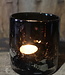 Rene Houtman Windlicht | Glas | Chocolate | H10 x D10 cm