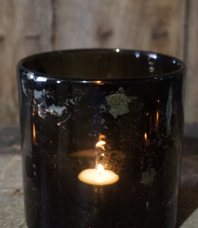 Rene Houtman Windlicht | Glas | Chocolate | H14 x D14 cm | Puur Wonen Sophie