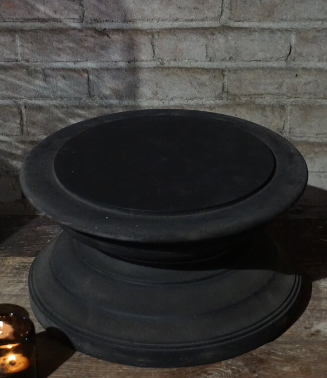 Aura Peeperkorn Vintage Glazen Stolp XXL | Houten Voet | H75 x D34 cm