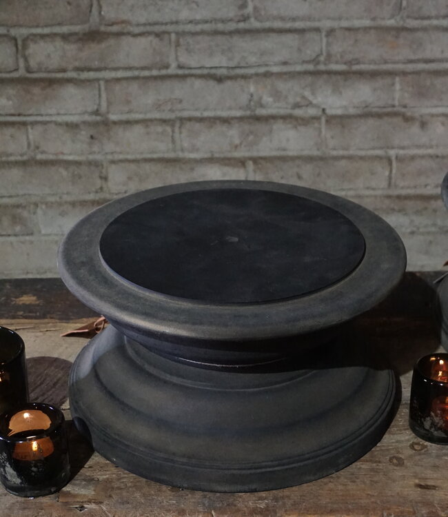 Aura Peeperkorn Vintage Glazen Stolp XXL | Houten Voet | H65 x D23 cm