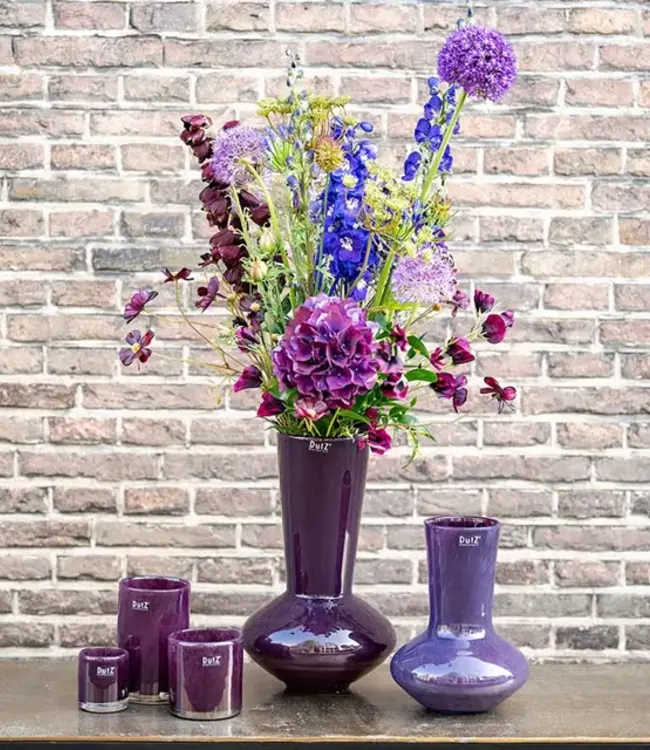 DutZ Vaas Loflo | Plum | H25 x D19 cm